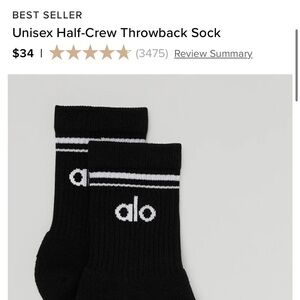 ALO YOGA crew socks